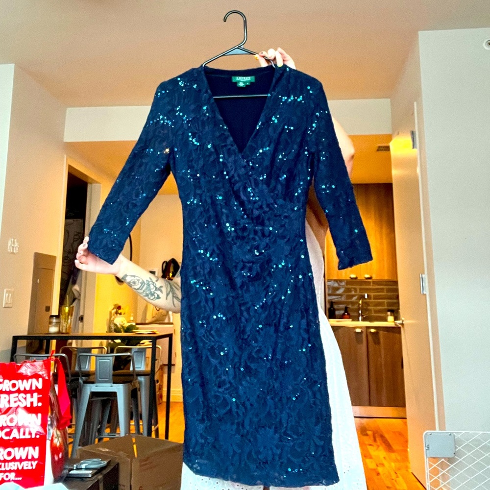 Lauren by Ralph Lauren Cobalt Blue Dress